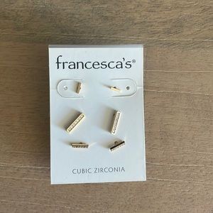 Francesca’s Cubic Zirconia Earring Set